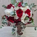 RAMO DE NOVIA preservado en tonos rojos